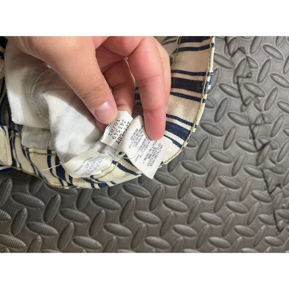 Tommy Hilfiger Y2K Striped Flare Jeans Bell Bottoms Blue White Hippie Fits 28 - Picture 6 of 10